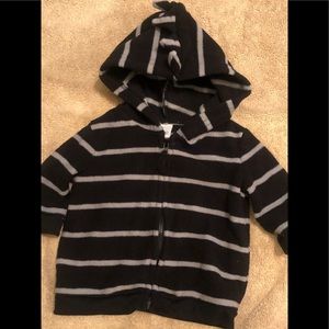 Cute New Born Baby Spiked Hood Fleece Jacket